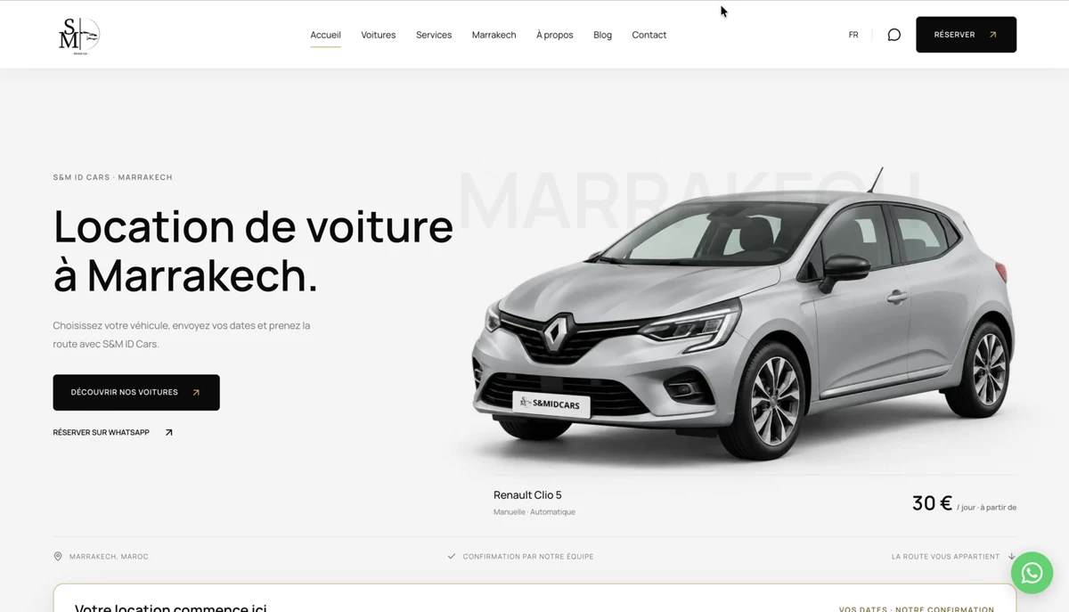 S&MIDCARS — Location de voitures